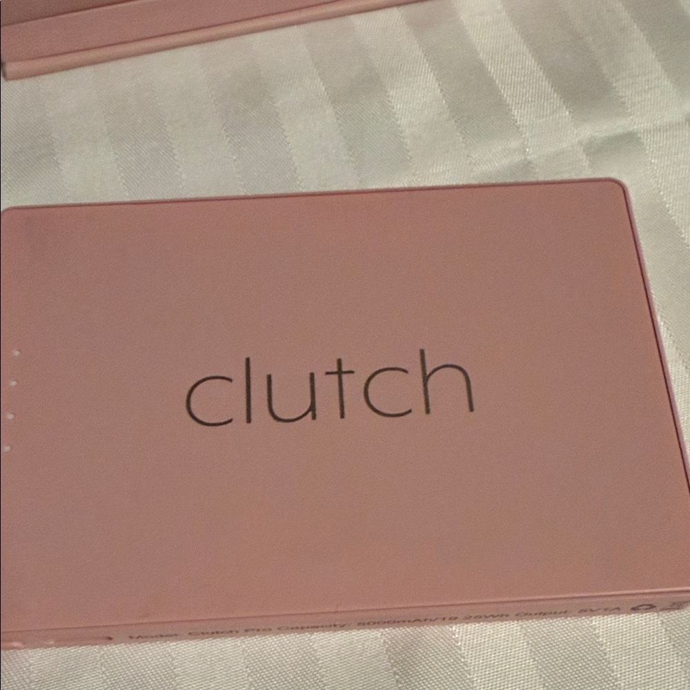 Clutch Portable Power Bank Charger in Pink - Picture 2 of 16
